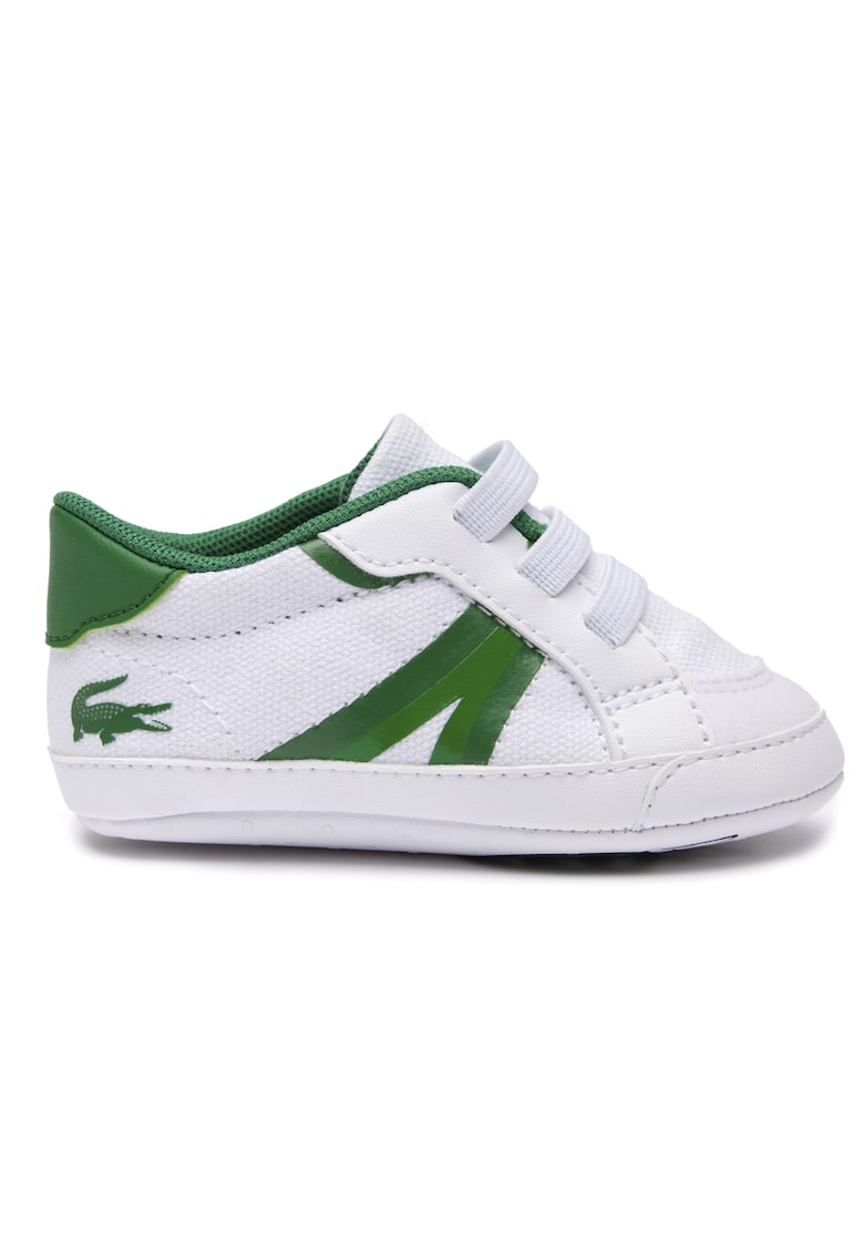 Botosei cu insertii textile - Alb/Verde