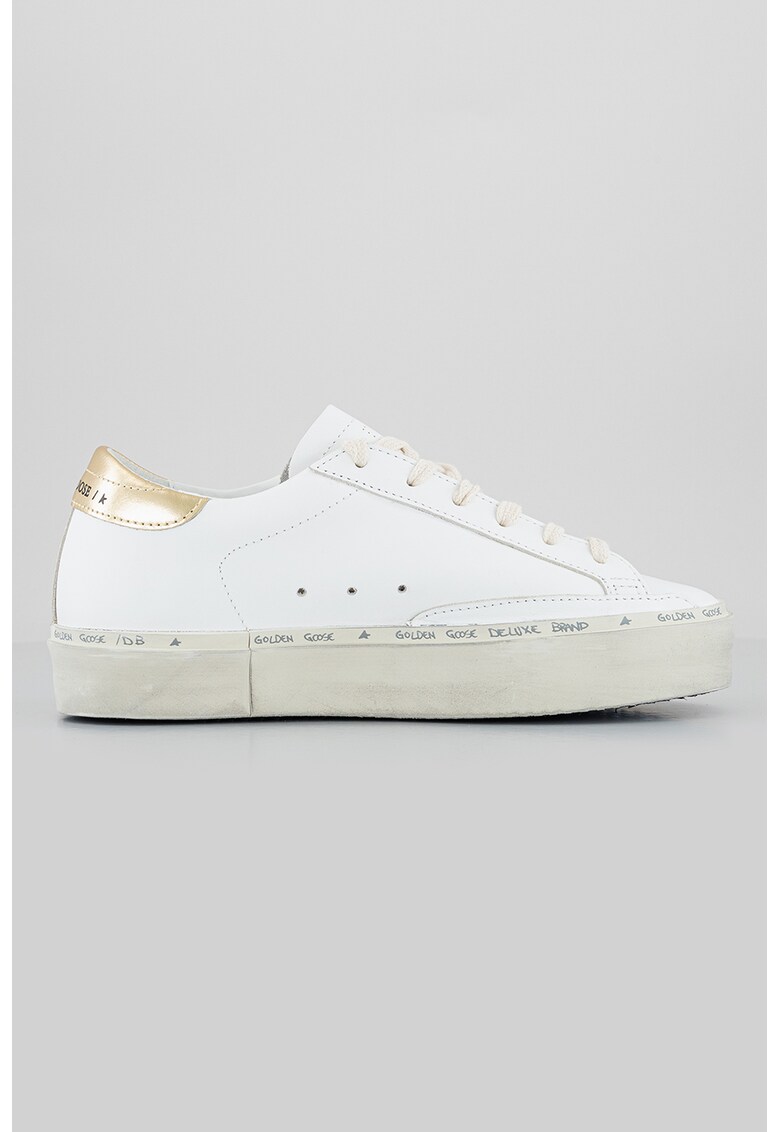 Pantofi sport de piele cu particule stralucitoare