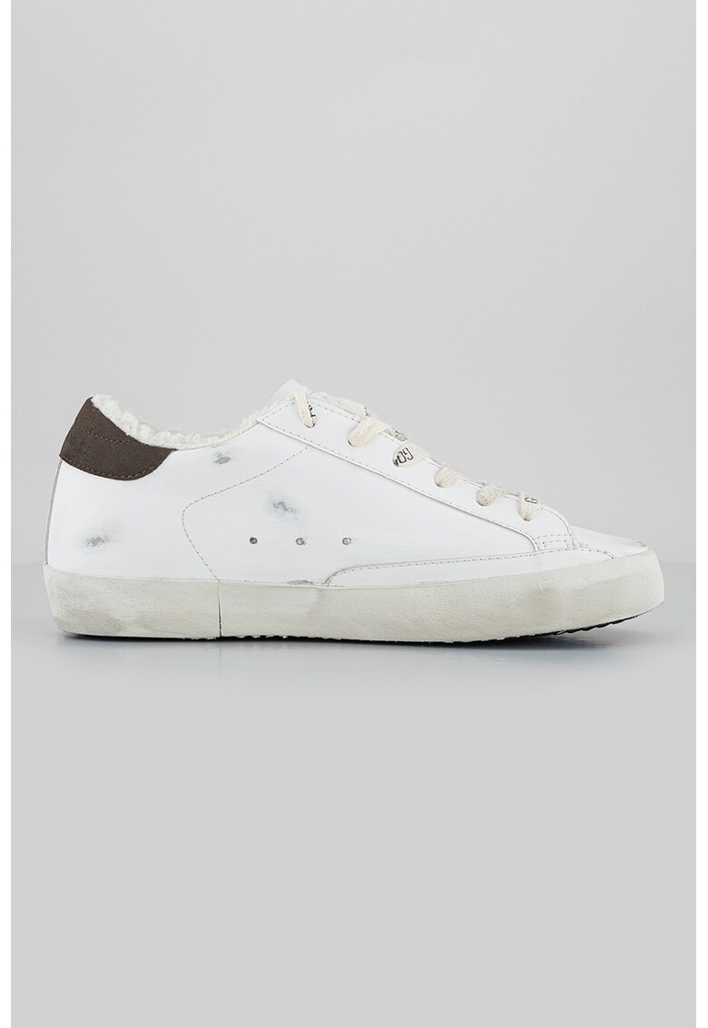 Pantofi sport de piele cu captuseala teddy