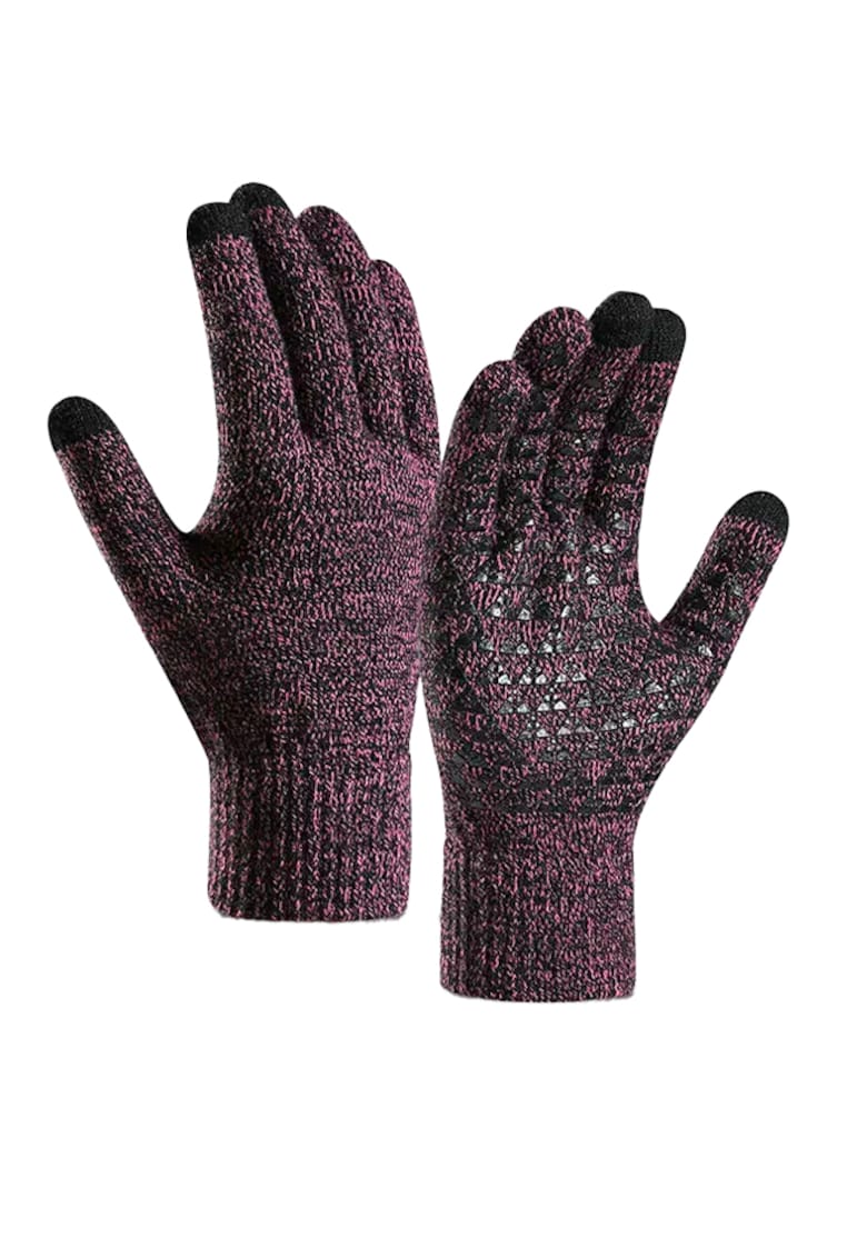 Manusi - model cu degete touch screen - tematica easy winter tech gloves - non – slip pe toata palma - unisex - EFAYN