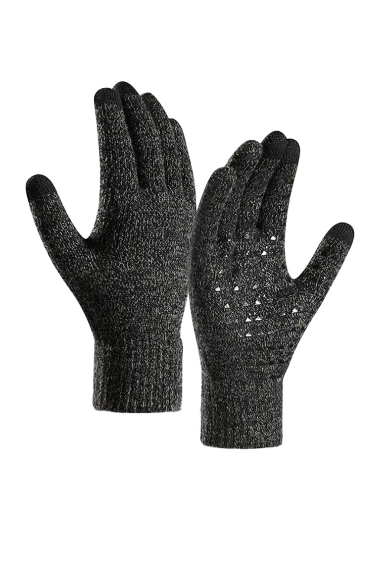 Manusi - model cu degete touch screen - tematica easy winter tech gloves - non – slip pe toata palma - unisex - EFAYN