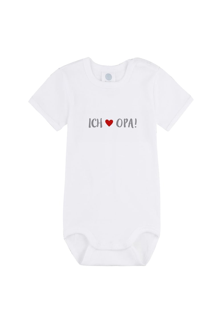 Body cu maneci scurte si text