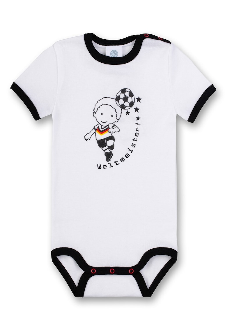 Body de bumbac cu imprimeu Weltmeister