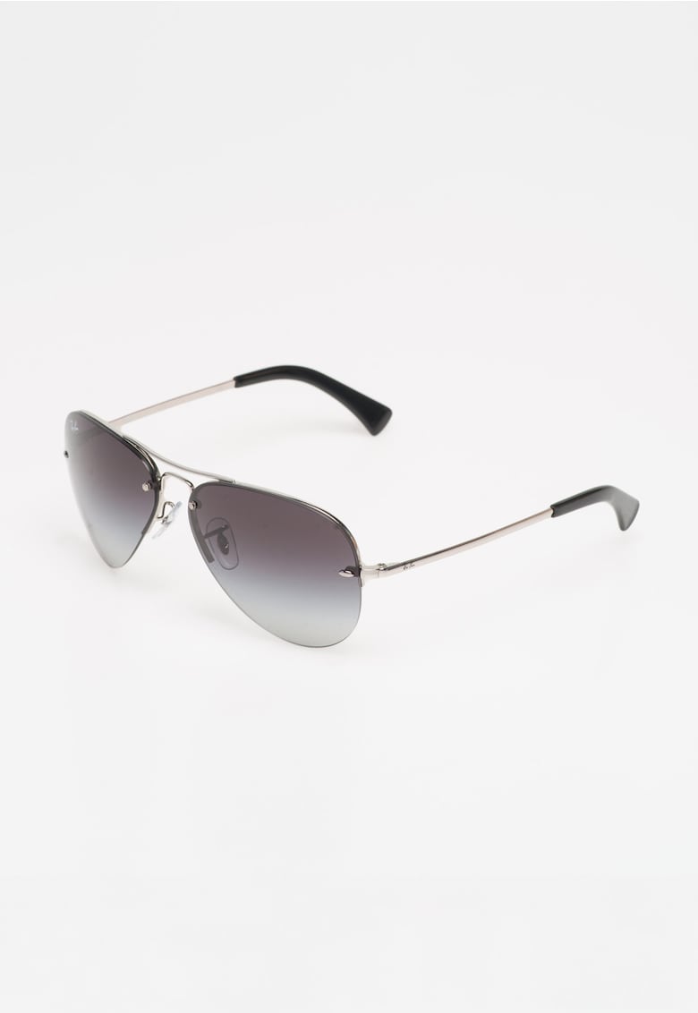 Ray-ban Ochelari de soare argintiu cu negru aviator