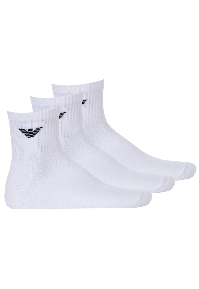 Къси чорапи с лого - 3 чифта
