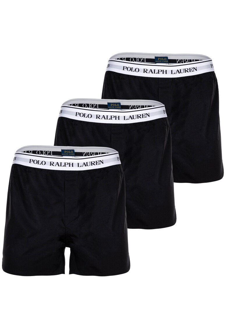 Set de boxeri cu imprimeu logo - 3 perechi