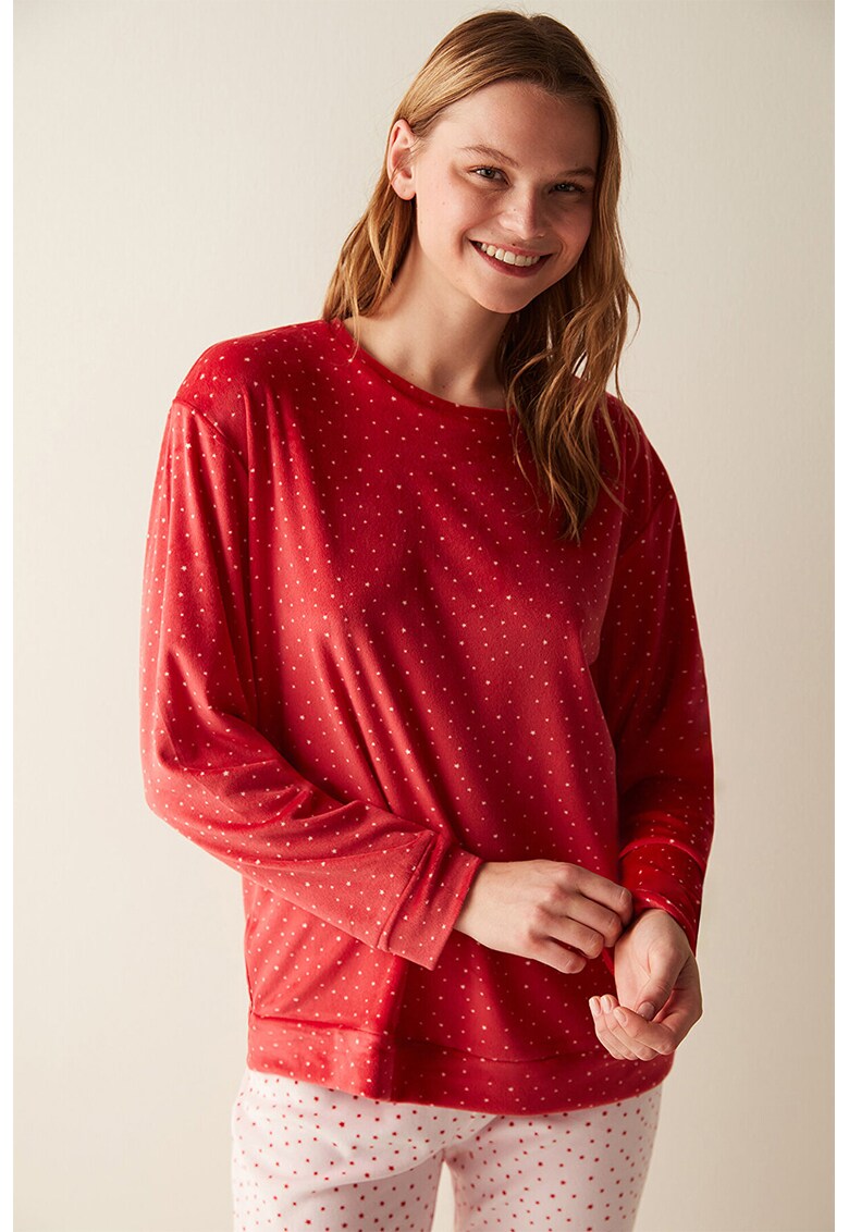 Bluza de trening cu stele star red