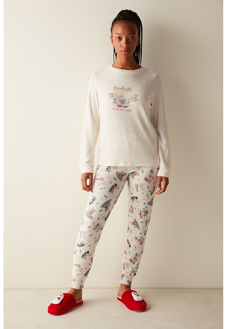 Pantaloni de pijama din fleece