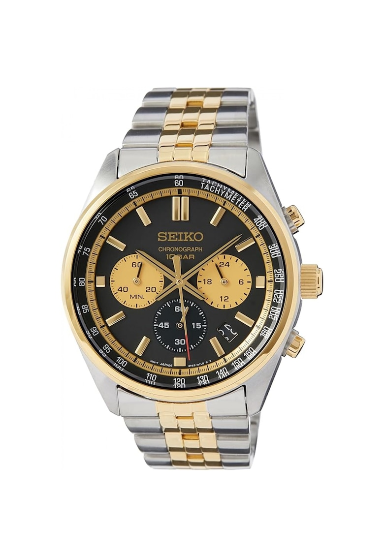 Ceas barbati Chronograph - 65767 - Argintiu/Auriu