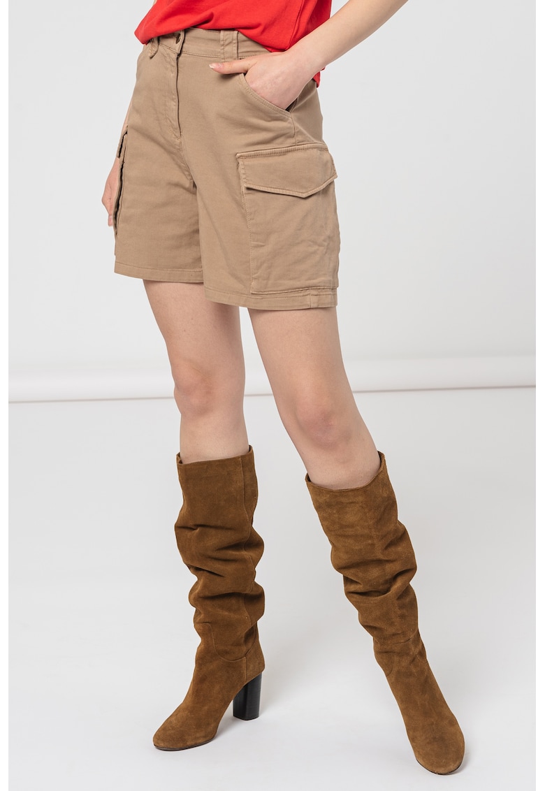 Pantaloni scurti de bumbac cu buzunare laterale Pantaloni scurti de bumbac cu buzunare laterale