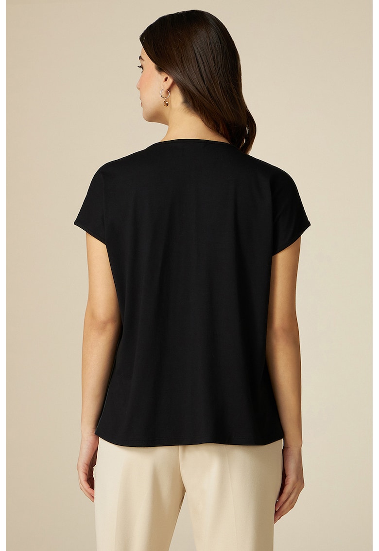 Bluza cu decolteu in V si maneci scurte