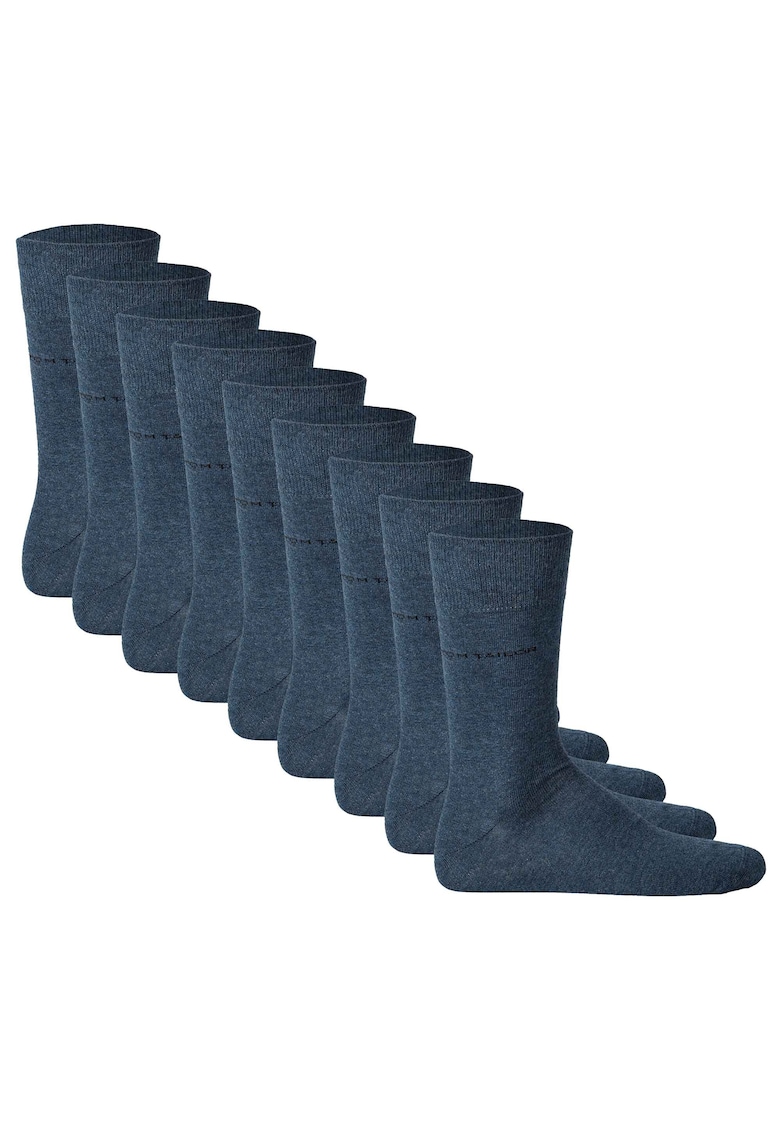 Tom Tailor Set de sosete lungi - 9 perechi - Albastru