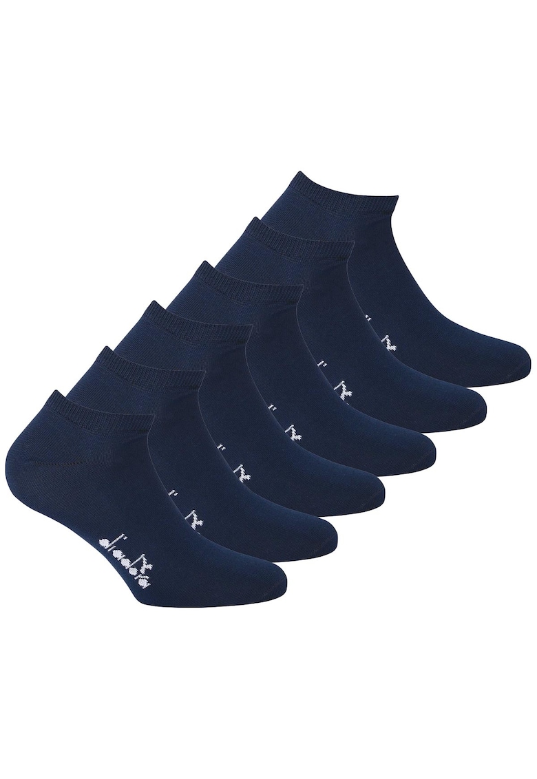 Set de sosete unisex pana la glezna - 6 perechi - Albastru inchis
