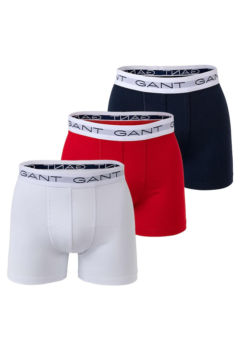 Set de boxeri cu banda logo in talie - 3 perechi