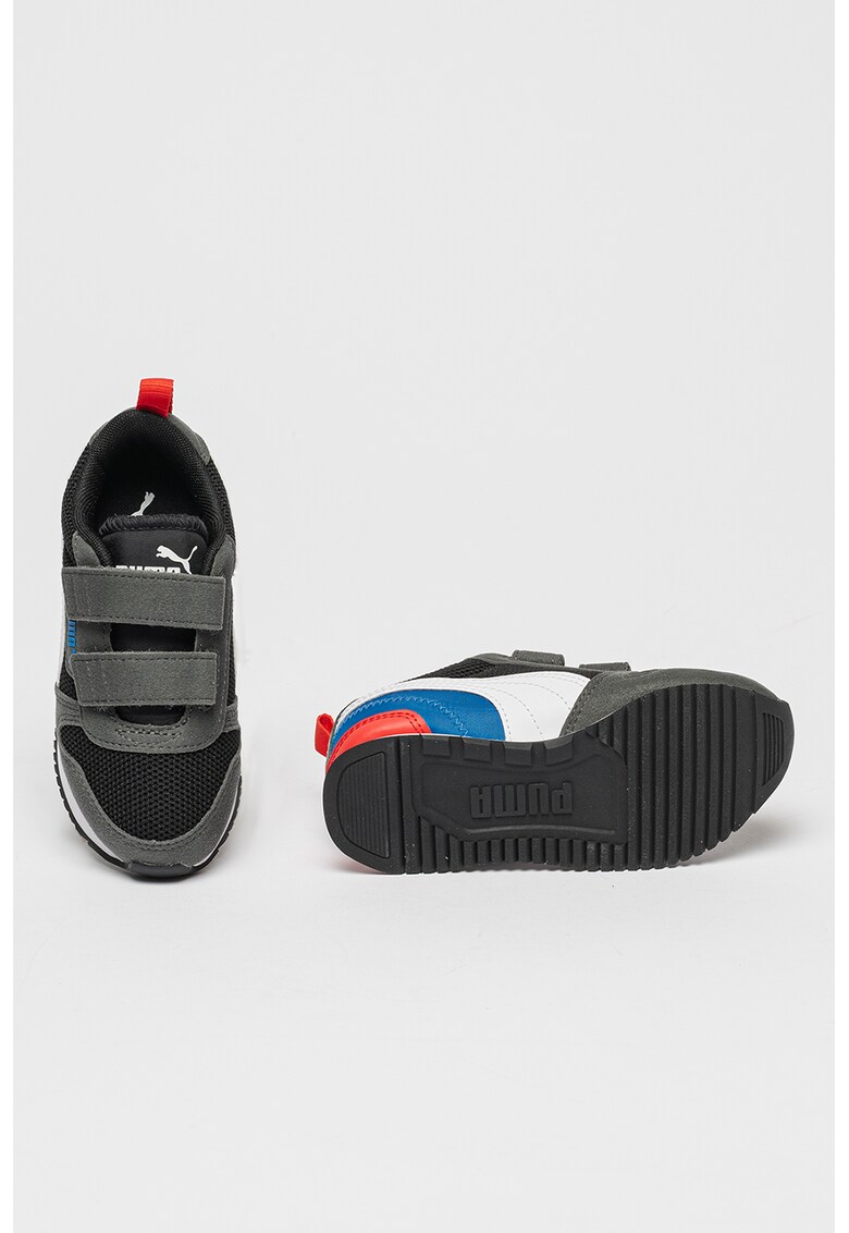 Pantofi sport colorblock cu velcro r78