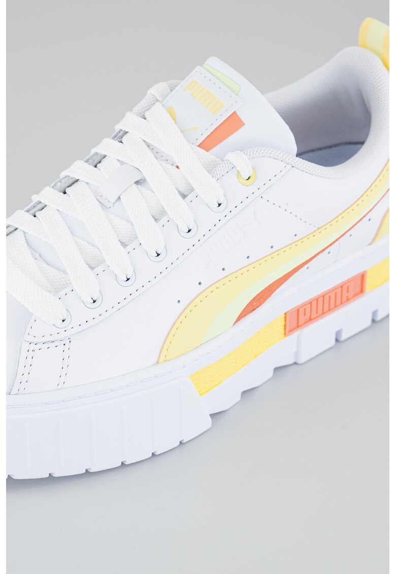Pantofi sport flatform de piele Mayze