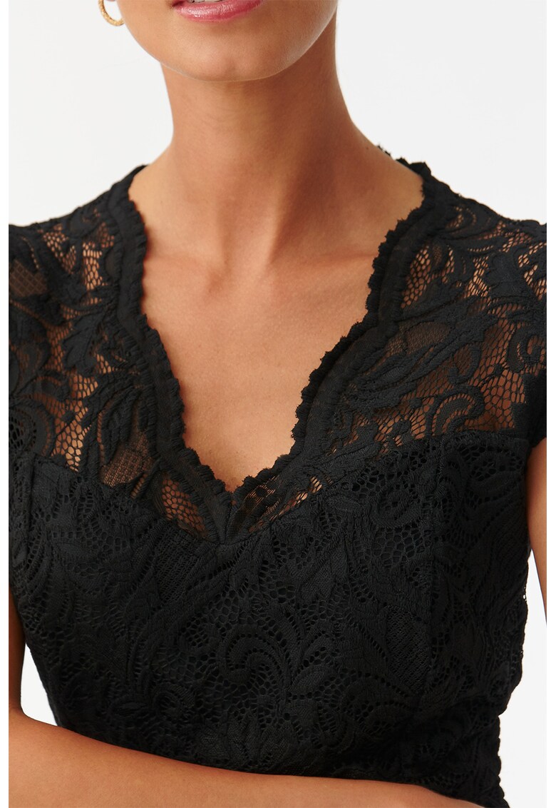 Rochie midi cu strat exterior din dantela
