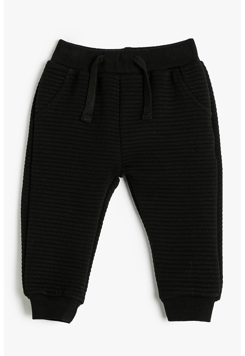 Pantaloni de trening striati cu snur