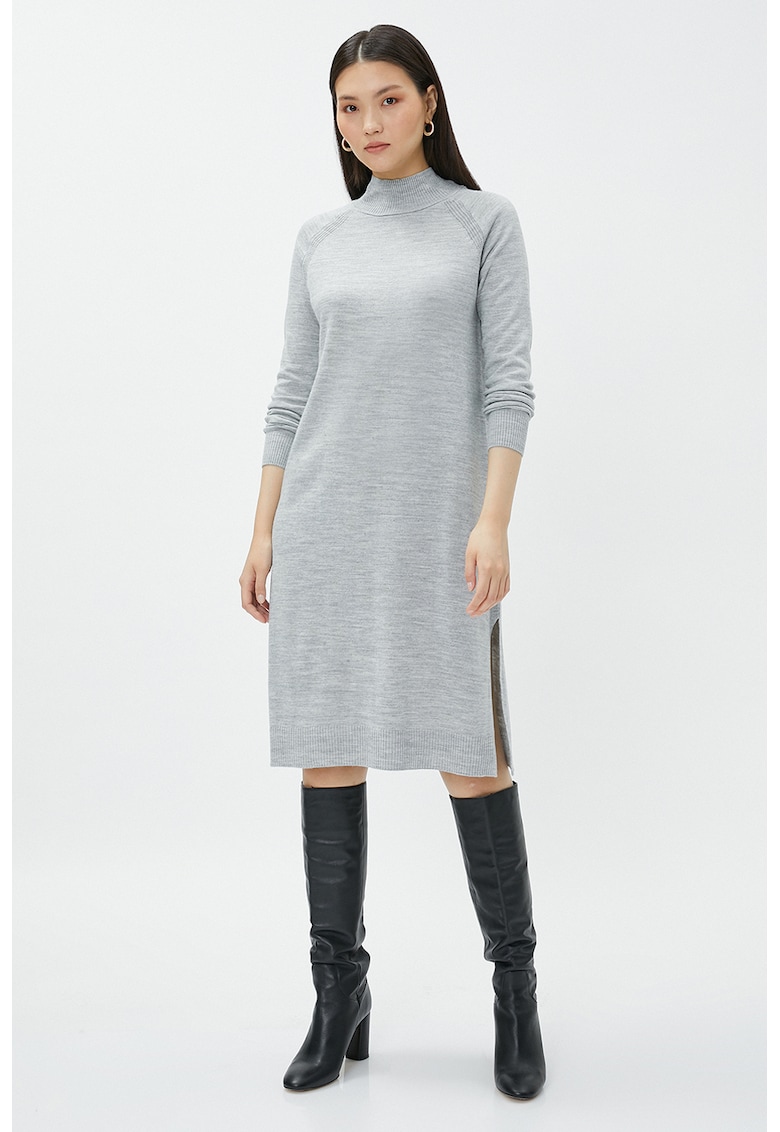 Rochie-pulover tricotata fin