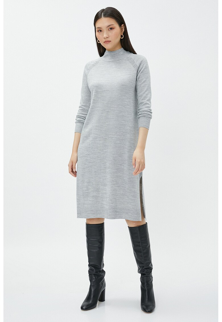 Rochie-pulover tricotata fin