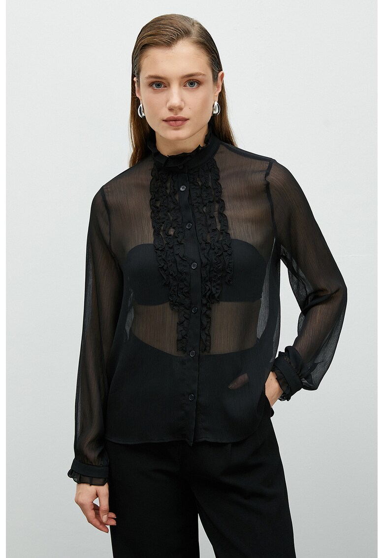 Camasa transparenta din sifon