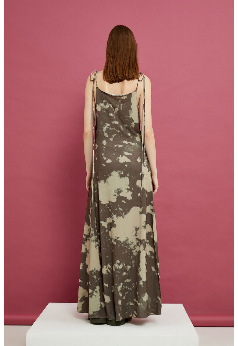 Rochie lunga cu slit lateral