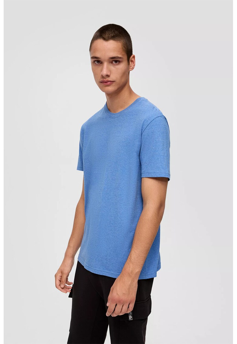 Tricou regular fit din bumbac - Albastru lavanda