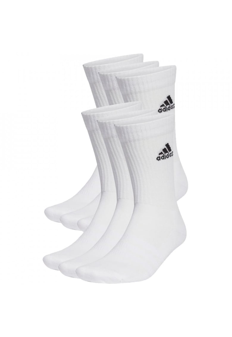 Set 6 perechi sosete Cushioned Crew - alb -
