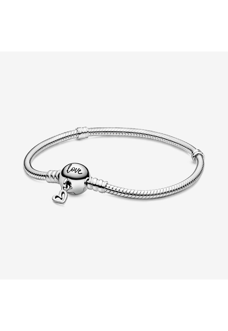 Bratara Moments tip Snake cu Inima Freehand Love Argint 925 -