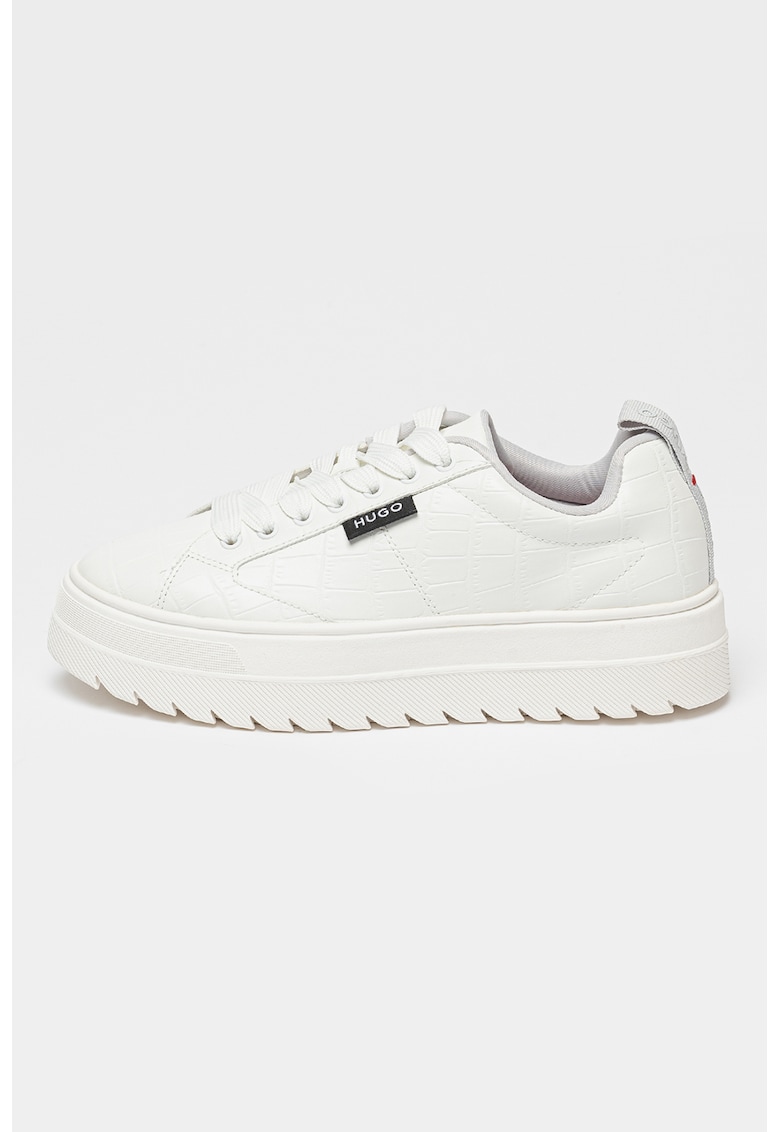 Pantofi sport flatform de piele ecologica Lyssa