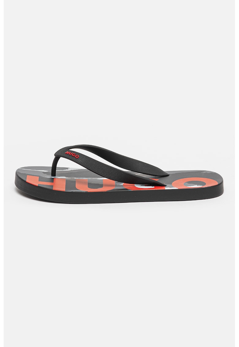 Papuci flip-flop cu logo contrastant Arvel