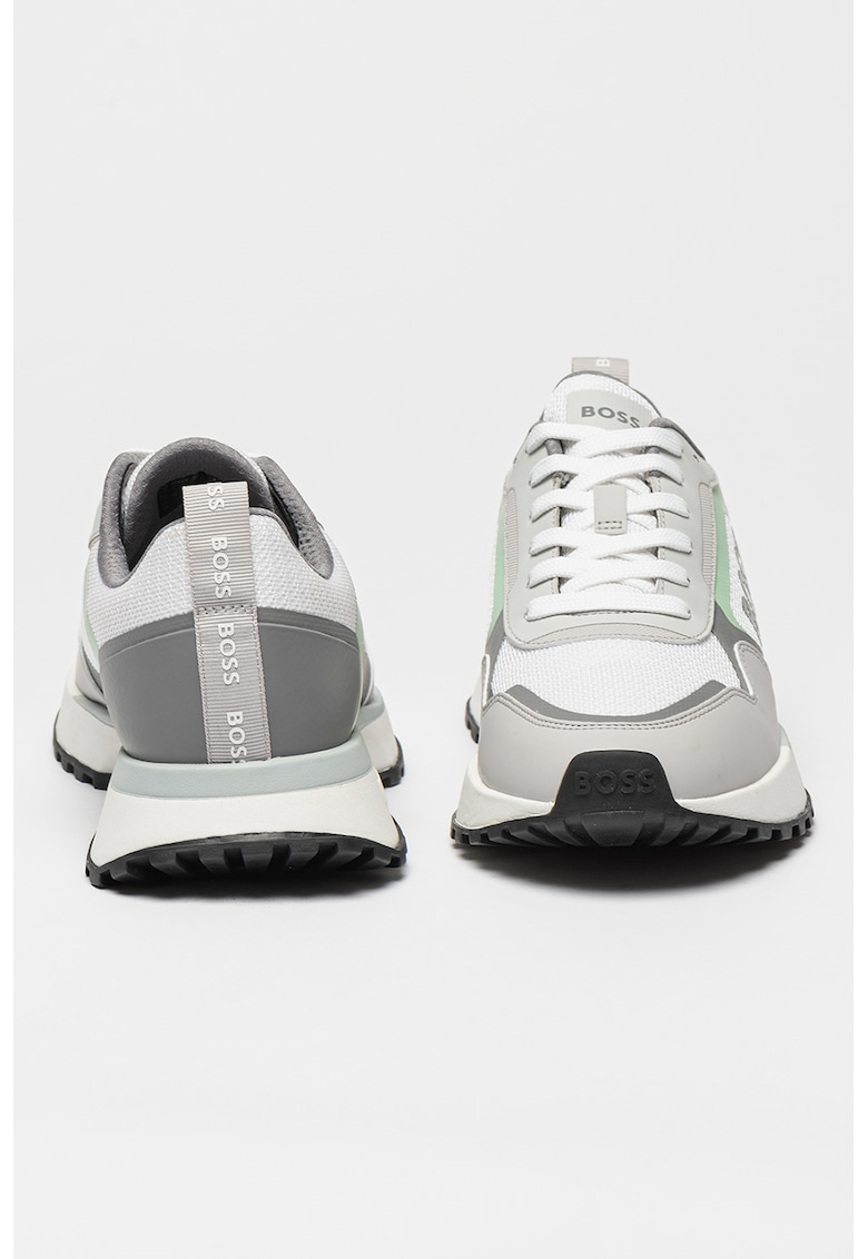 Pantofi sport cu imprimeu logo si insertii textile Jonah