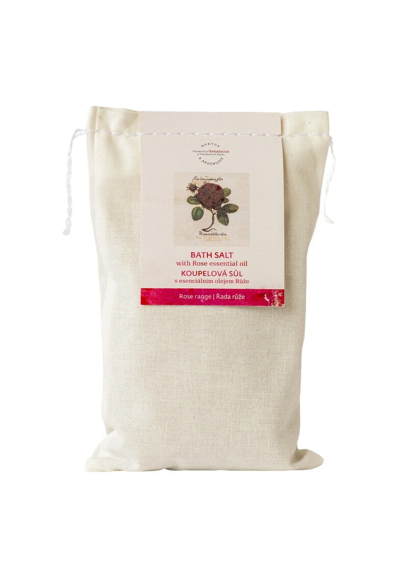 Sare de baie cu ulei esential de Trandafir - 500g - 100 % natural