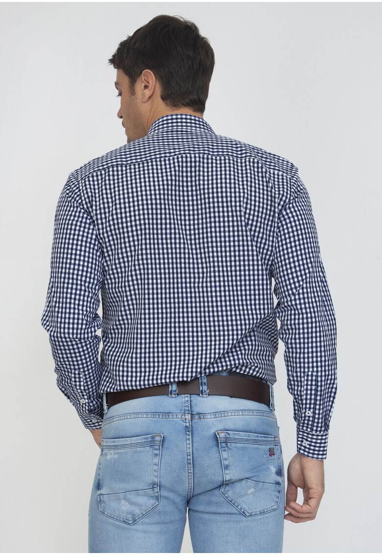 Camasa regular fit cu model in carouri