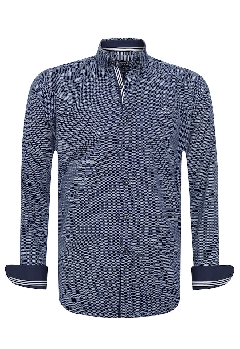 Camasa regular fit cu guler fixat cu nasturi 17699