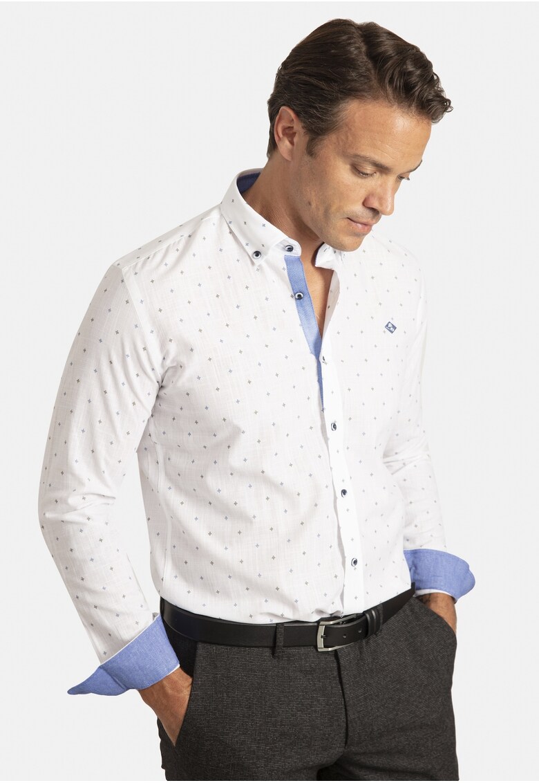 Camasa regular fit cu guler fixat cu nasturi 17705