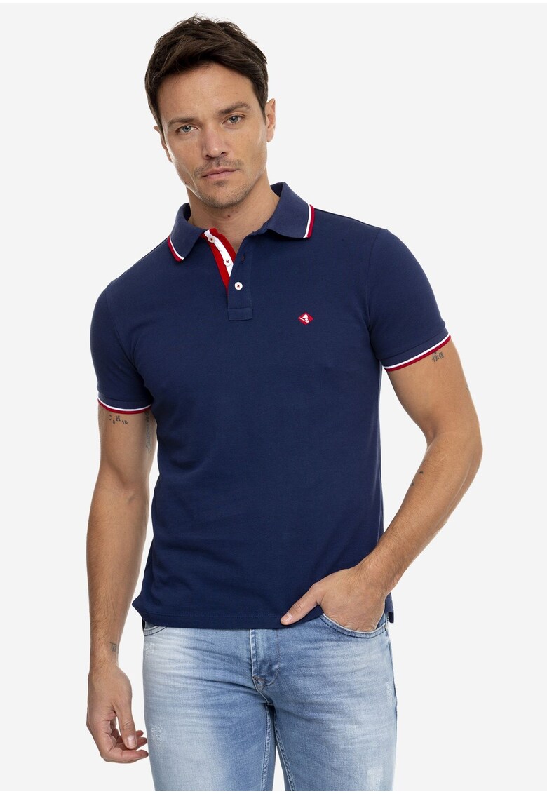 Tricou polo cu fenta cu nasturi 17729