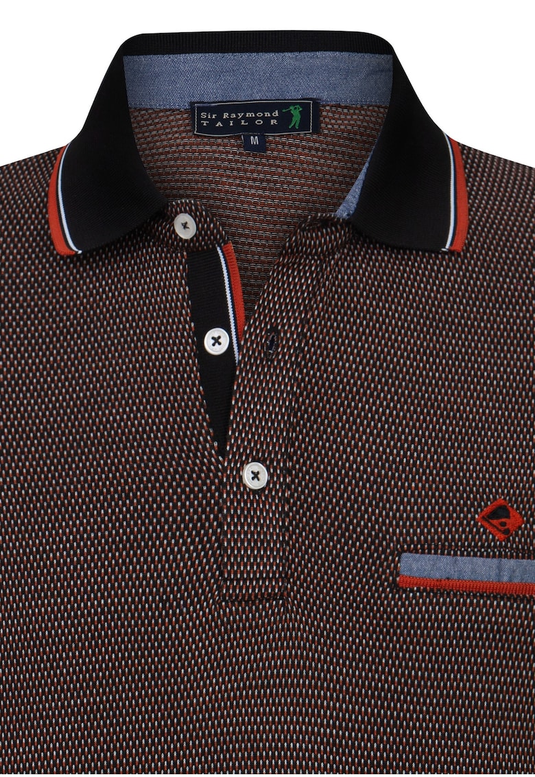 Tricou polo cu guler contrastant