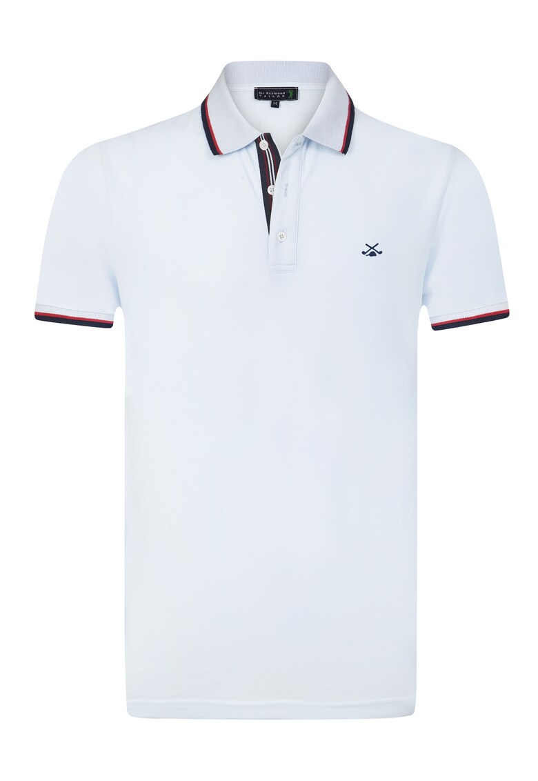 Tricou polo cu accente in dungi