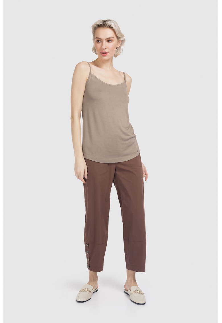 Pantaloni relaxed fit crop