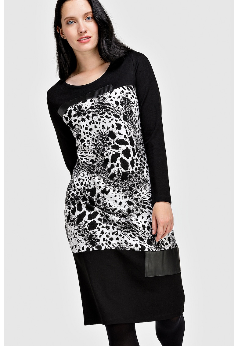 Rochie midi cu animal print