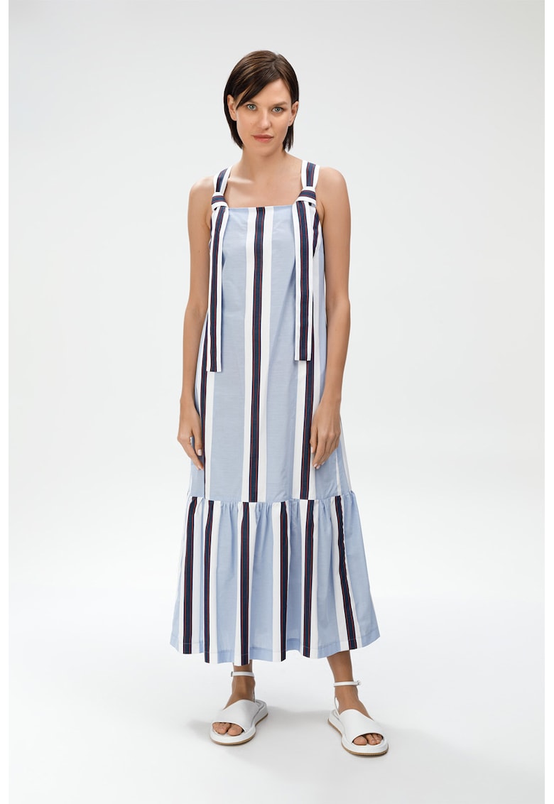 Rochie midi cu model in dungi