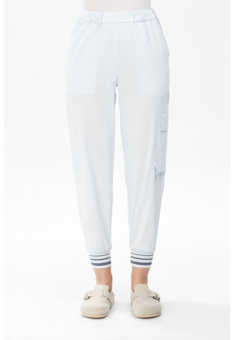Pantaloni jogger conici cu buzunare