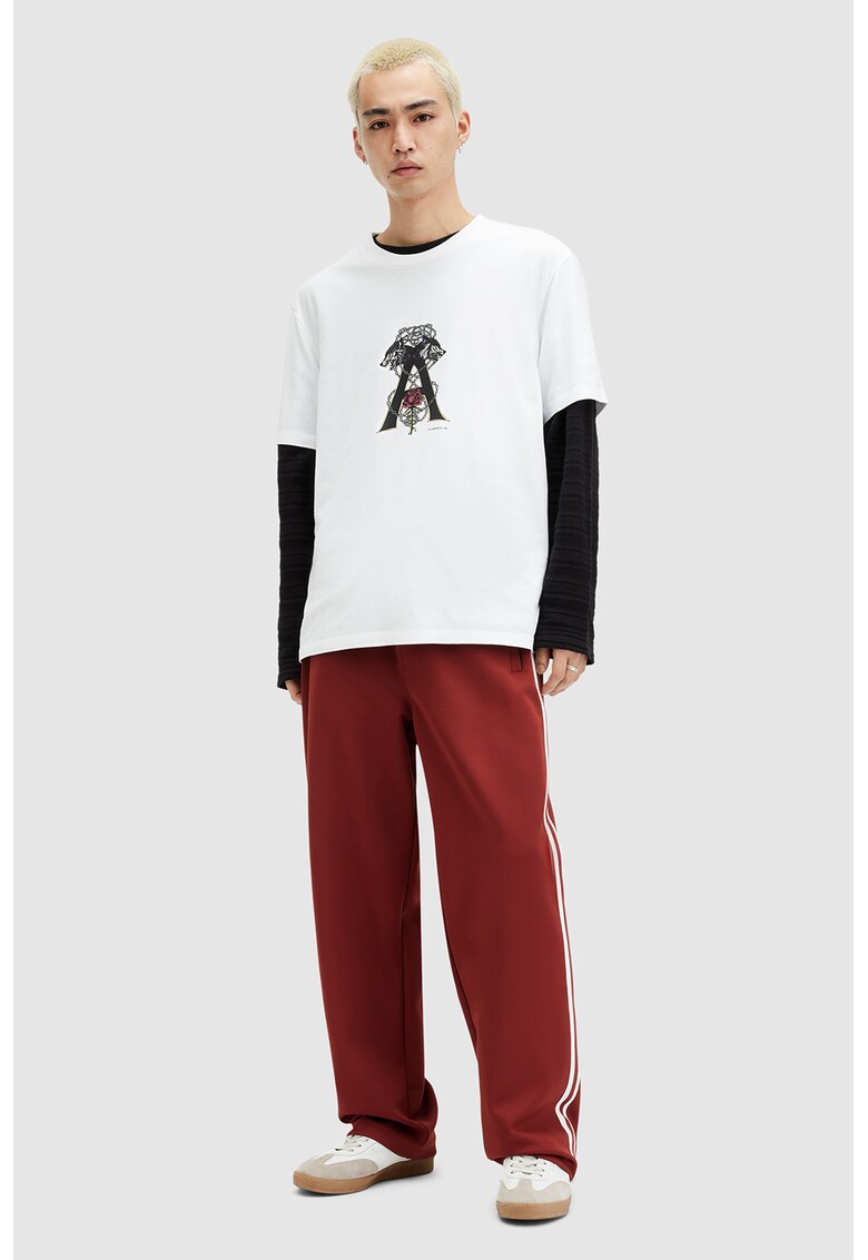 Tricou de bumbac cu imprimeu grafic Wulfane