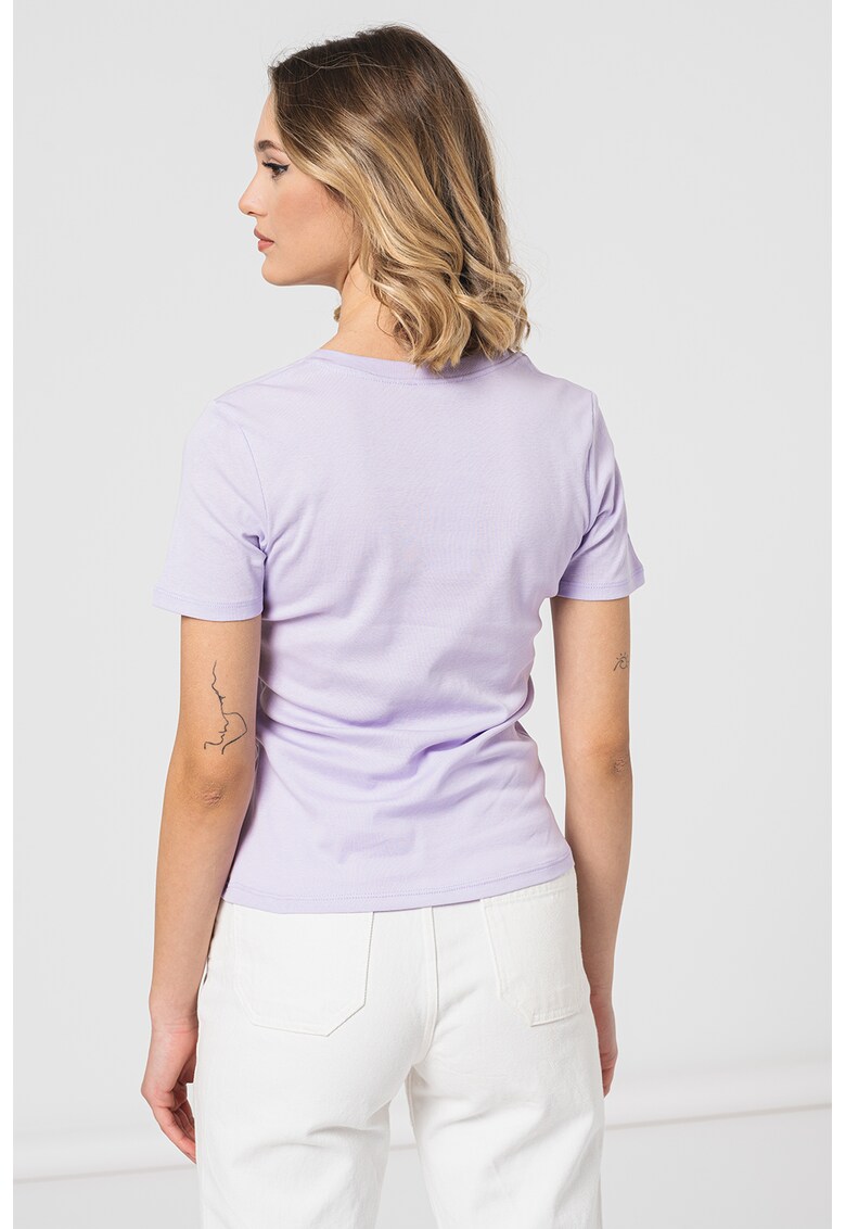 Tricou din bumbac cu decolteu rotund