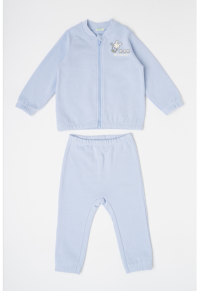 Set de bluza sport cu fermoar si pantaloni sport