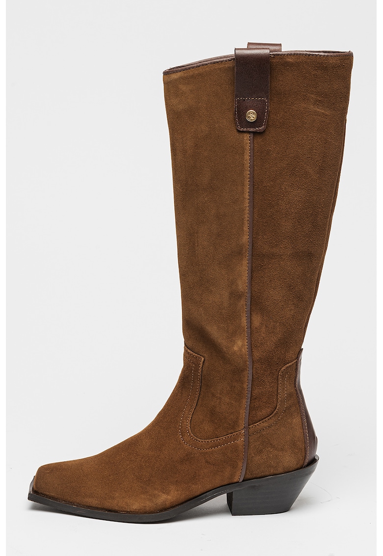 Claudia Suede Knee-High Boots