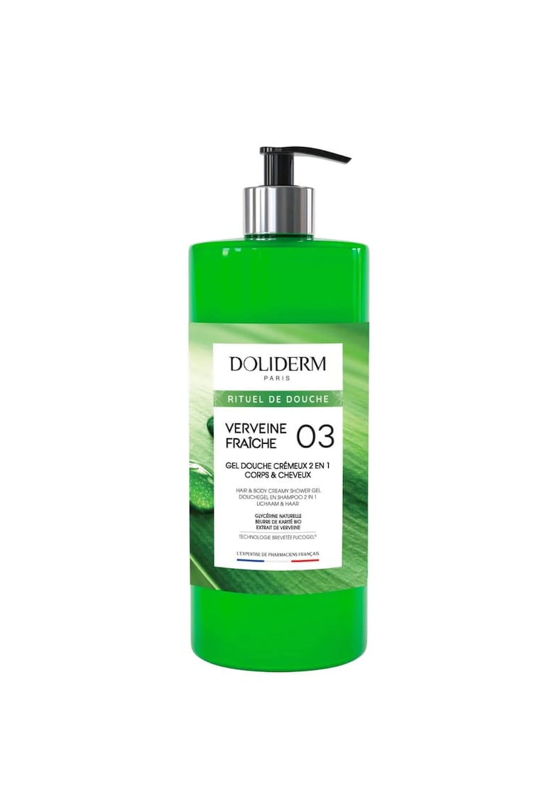 Gel de dus & sampon cremos cu extract de verbena - 2 in 1 - Fresh Verbena -  1 L