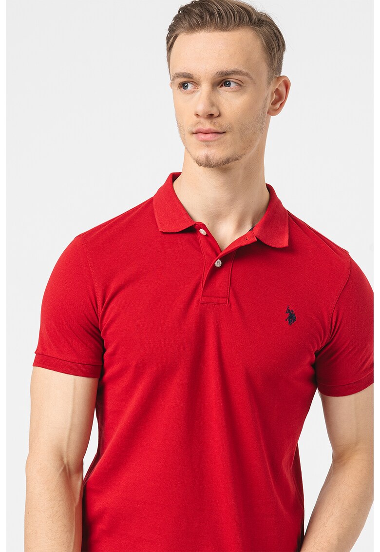 Tricou polo cu logo brodat