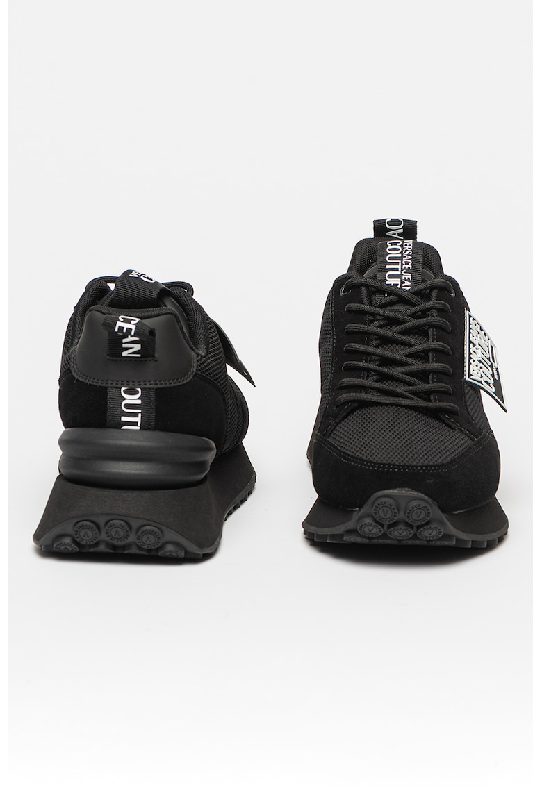 Pantofi sport cu garnituri din piele intoarsa
